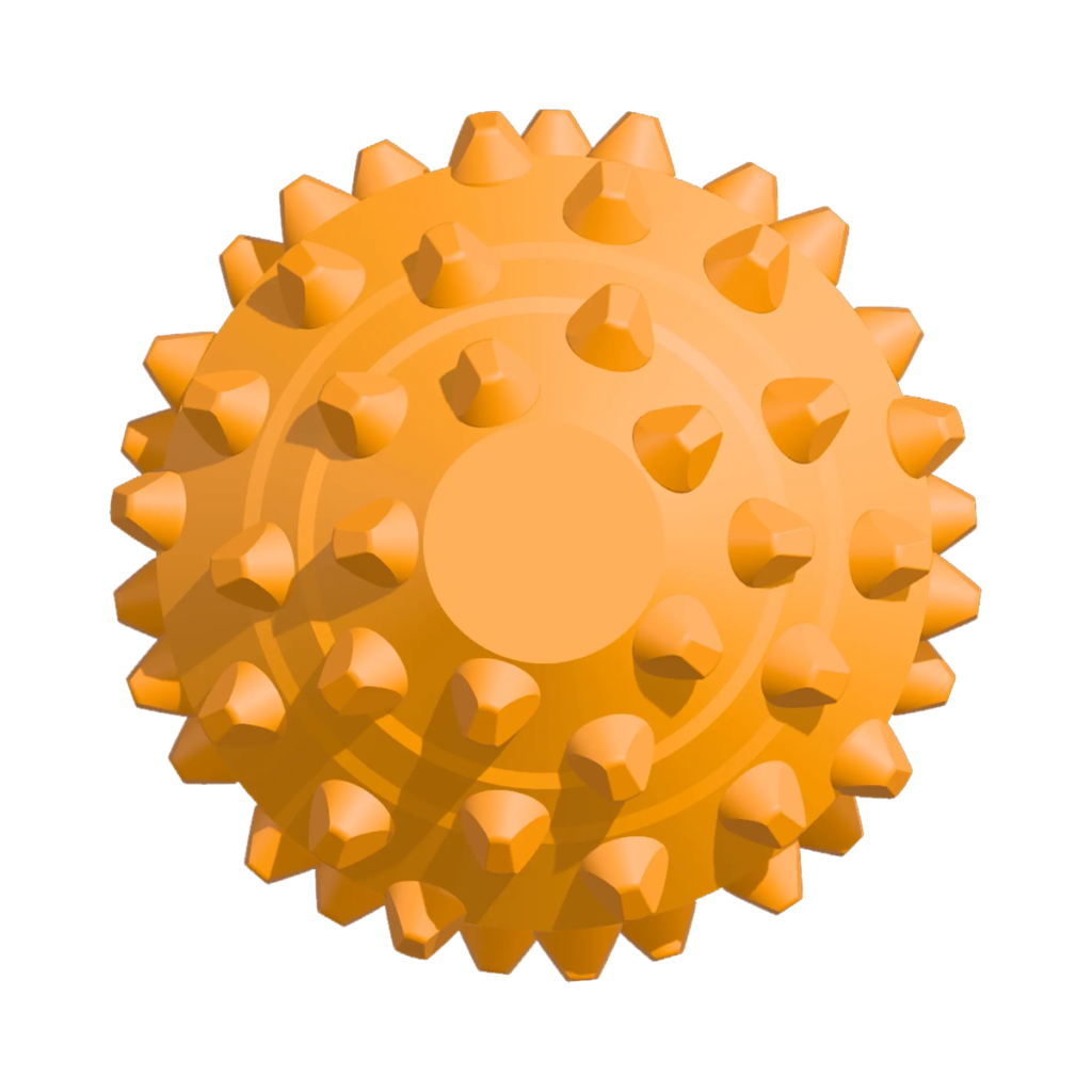 Orange roller bit with chisel-shaped cutting teeth