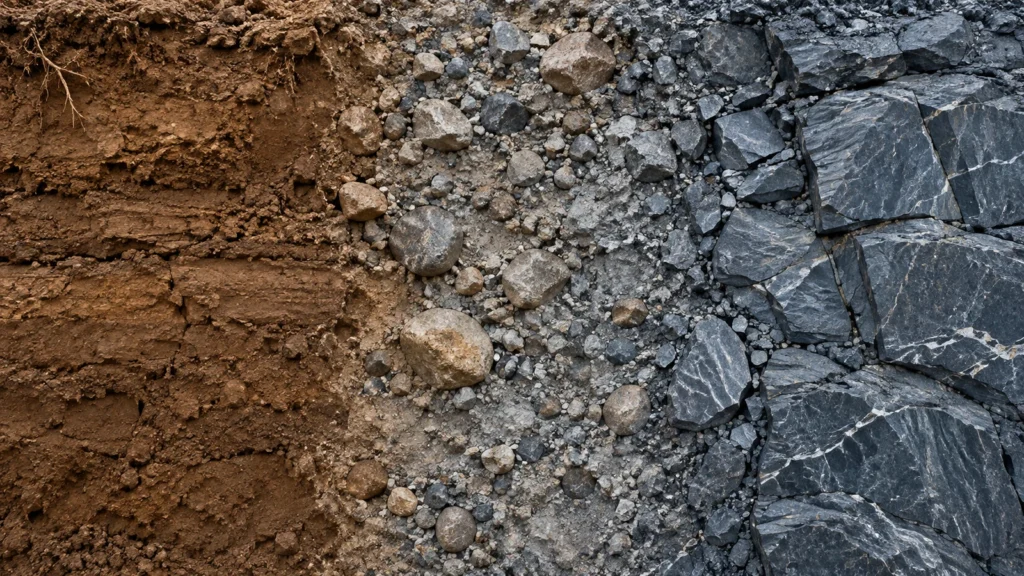 Clay, mixed ground and hard rock formations for HDD reamer selection