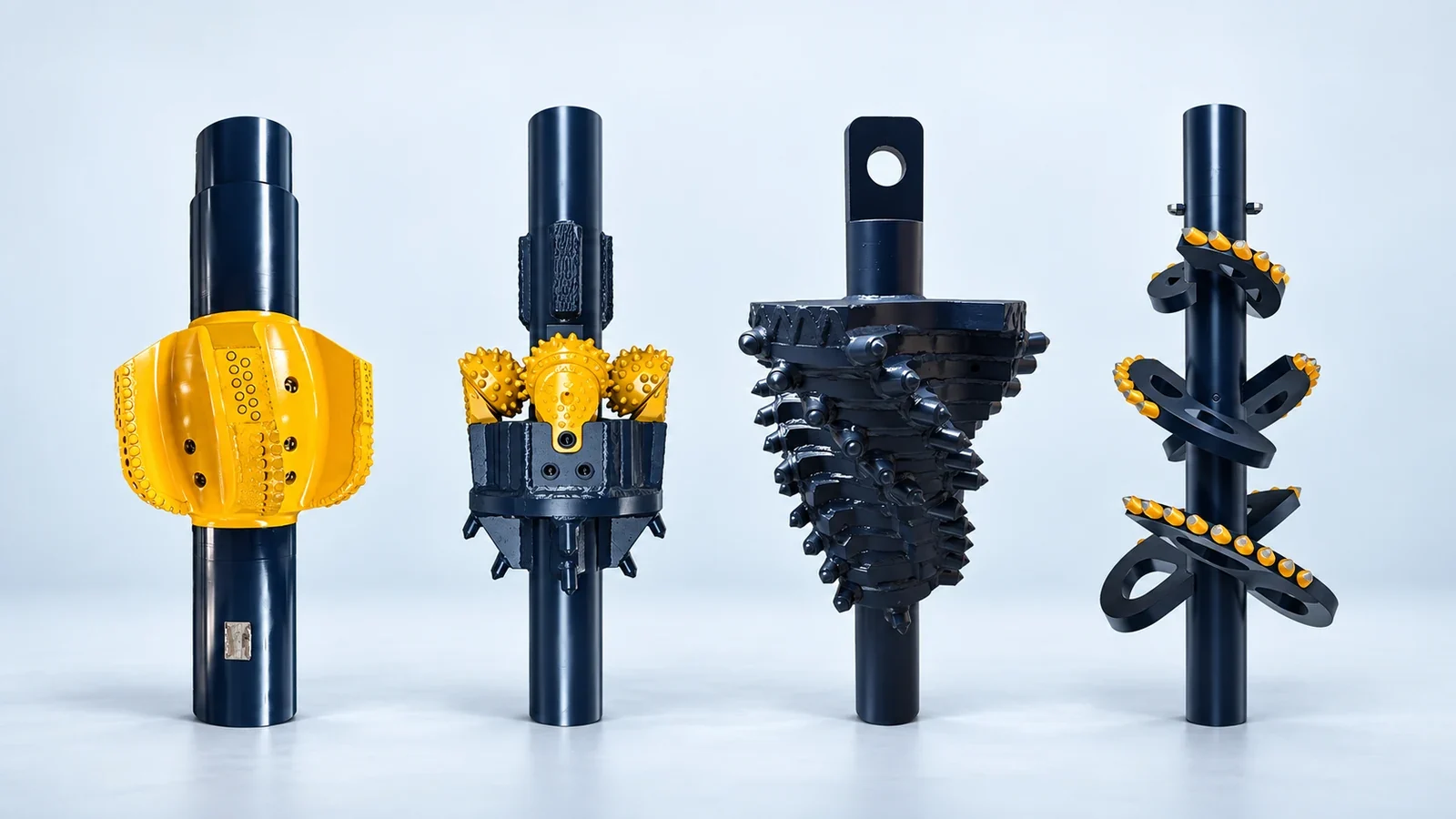 PDC reamer, TCI hole opener, multi-stage reamer and paddle reamer for HDD tool selection