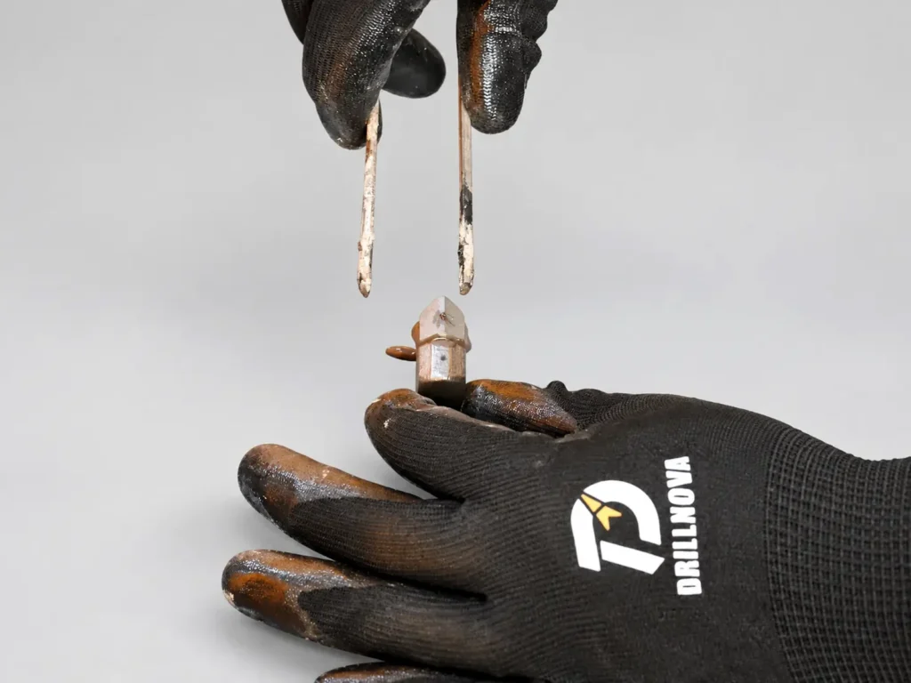 Manufacturing and cutting-insert joint inspection for DRILLNOVA weld-on teeth