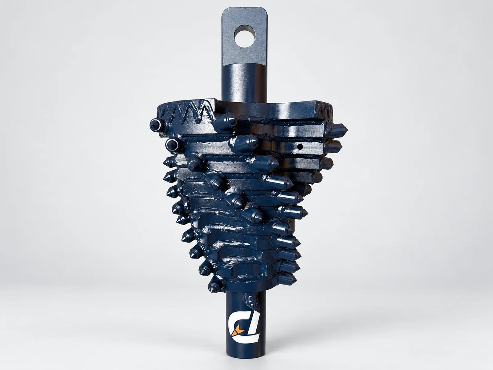 Side view of a Multi-Stage Reamer showing layered cutting stages and staggered carbide teeth.